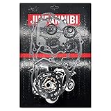 JINFANNIBI Complete Engine Gasket Kit Set Top and Bottom End Compatible for Kawasaki KX 100 KX100 1998-2021
