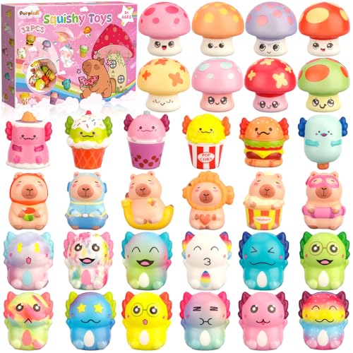 Purpledi 32 Animales Squishy Toys, Squeeze Toys Squishy Juguetes, Regalos Cumpleaños Niños Colegio, Juguetes Antiestrés, Detalles y Regalitos para Invitados, Navidad, Regalo para Aliviar el Estrés Purpledi 32 Animales Squishy Toys, Squeeze Toys Squishy Juguetes, Regalos Cumpleaños Niños Colegio, Juguetes Antiestrés, Detalles y Regalitos para Invitados, Navidad, Regalo para Aliviar el Estrés