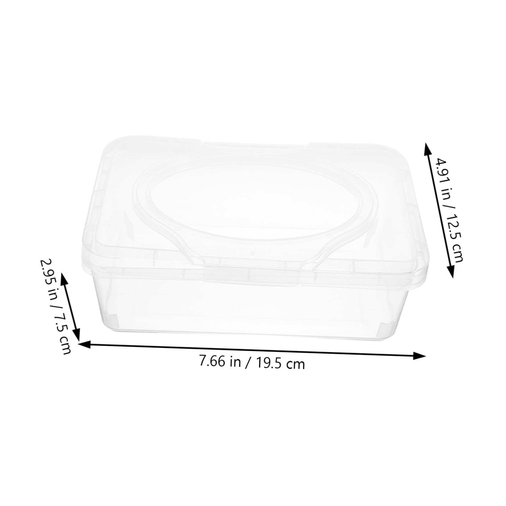 LIFKOME 2 piezas Caja Dispensadora de Toallitas Húmedas con Tapa Transparente Diseño Ergonómico para Abrir Mano Resistente y Fácil de Usar para Baño y Cuidado del Pack de Unidades