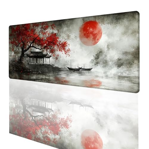 Tapis de souris gaming XXL 600x400mm imperméable motif soleil G-6429