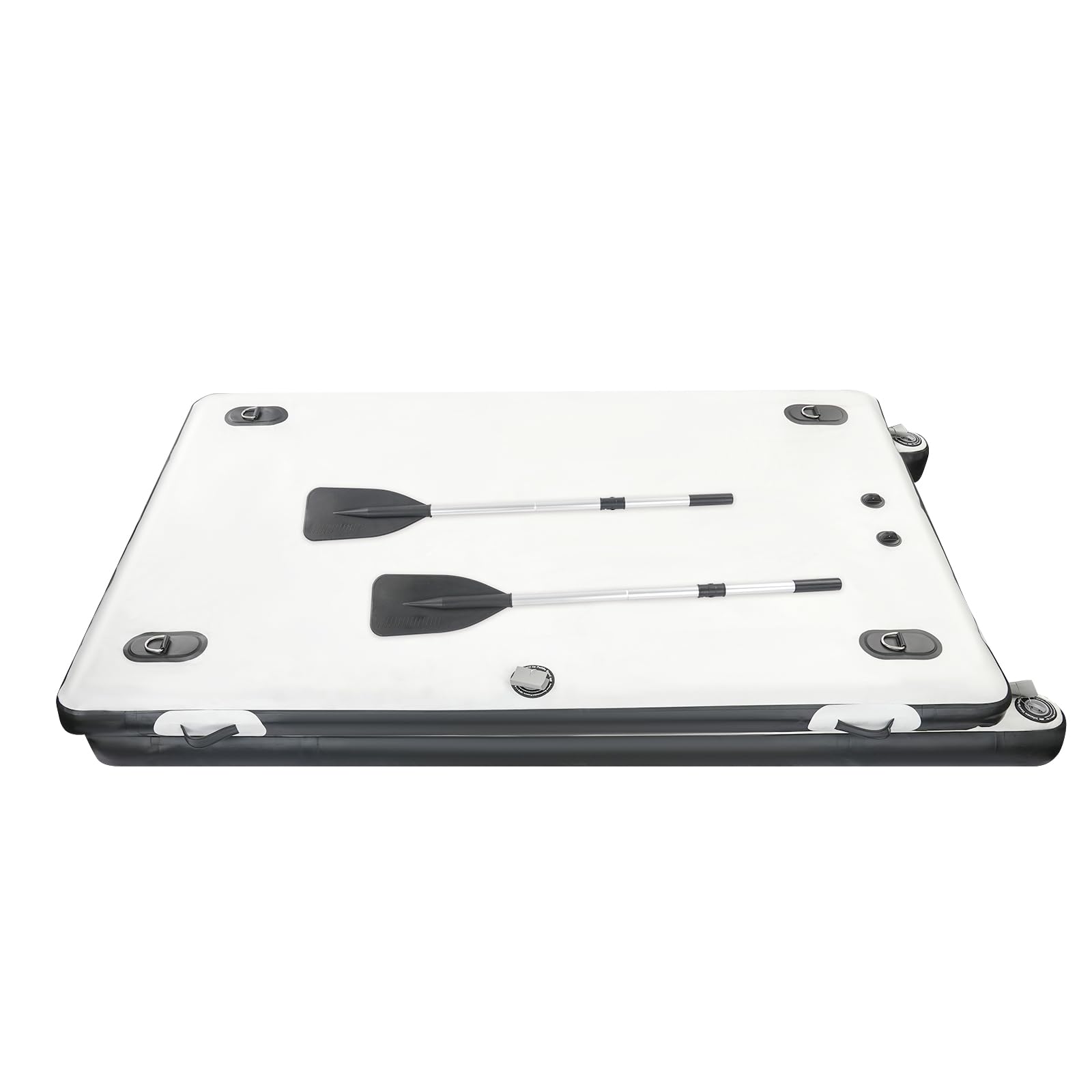 Piattaforma da bagno gonfiabile, 250 x 160 x 15 cm, barca da pesca pneumatica portatile, pontile da pesca, piattaforma galleggiante per motore fuoribordo come piattaforma da bagno e sport acquatici