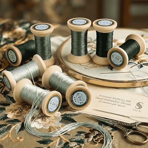 Image of Natural 100% Mulberry Handmade Embroidery Silk Thread Silk Floss (40)