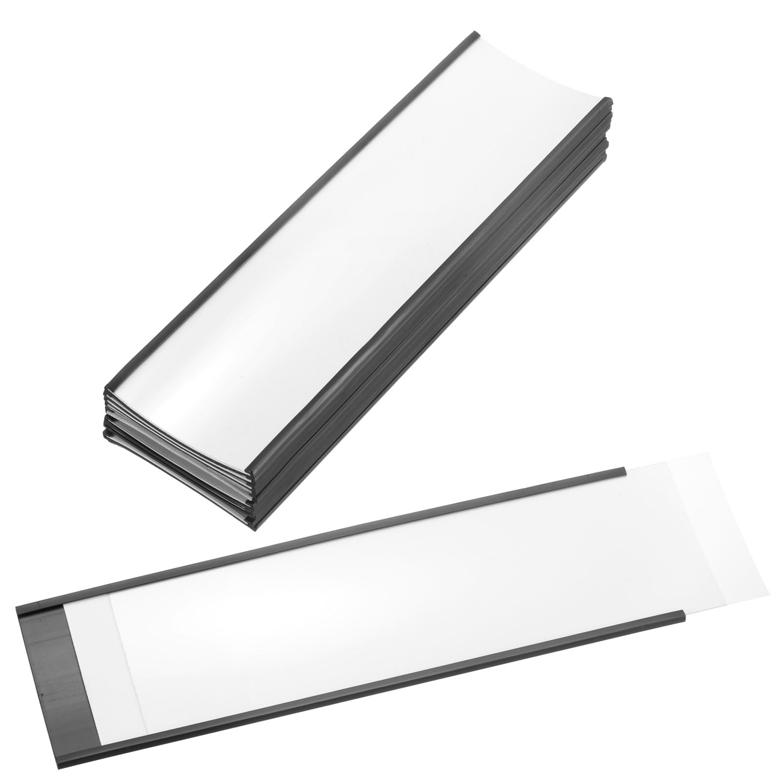 PATIKIL Magnetic Label Holder 8" x 2.3" with Paper Inserts
