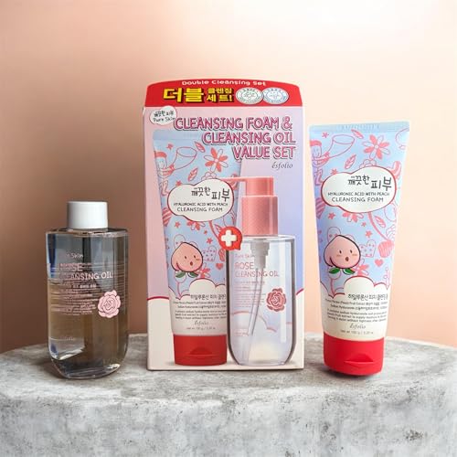 esfolio Double Cleansing Foam and Cleansing Oil Value Set