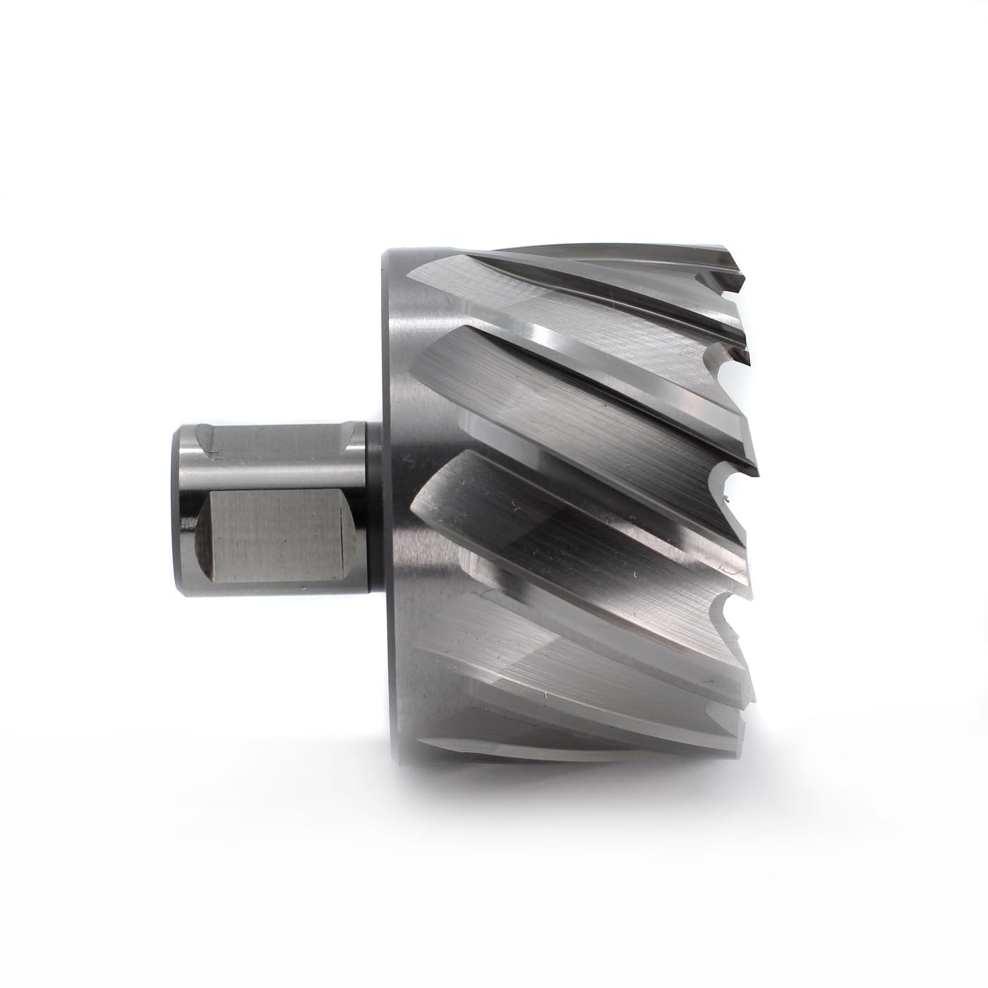 OSCARBIDE 2-1/4"x1 Annular Cutter, 2-1/4 inch Cutting Diameter,1 inch Depth of Cut,3/4 inch Weldon Shank,2 Flat Mag Drill Bit with Pilot Pin for Magnetic Drill Press,1 Piece
