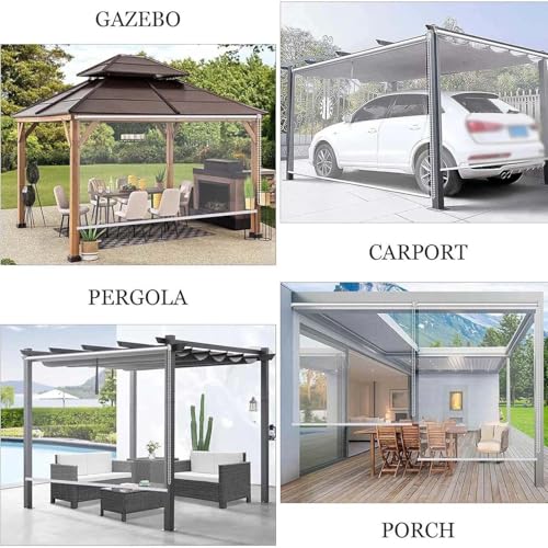 Stores enroulables en PVC transparent et imperméable, rideaux de séparation imperméables pour la maison et la terrasse