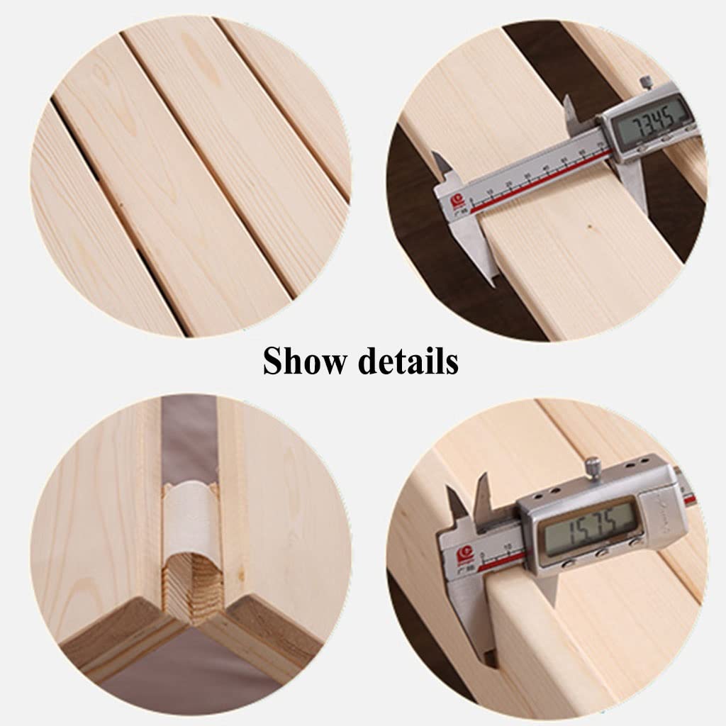 Piega Arrotolabile Bordo del Letto Duro, Legno Massiccio Guarnizione Plancia Tatami a Prova di umidità Classificato Scheletro Pieghevole Doghe della Plancia del Letto