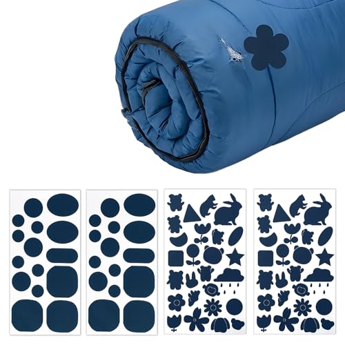 RVYEIOP Tissu Autocollant de Réparation, 4 Pièces Patch en Lin, Patch Autocollant, Feuilles Patchs de Réparation en Nylon pour Vestes, Tentes, Vêtements D'extérieur.
