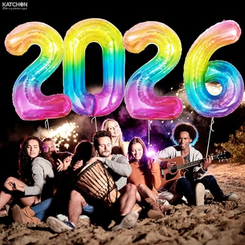 Image of Rainbow 2026 Balloons 42 Inch, Rainbow Graduation Decorations 2026, Foil Number 2026 Graduation Balloons Class of 2026 Decorations | Graduation Party Decorations | Prom Decorations 2026, Katchon