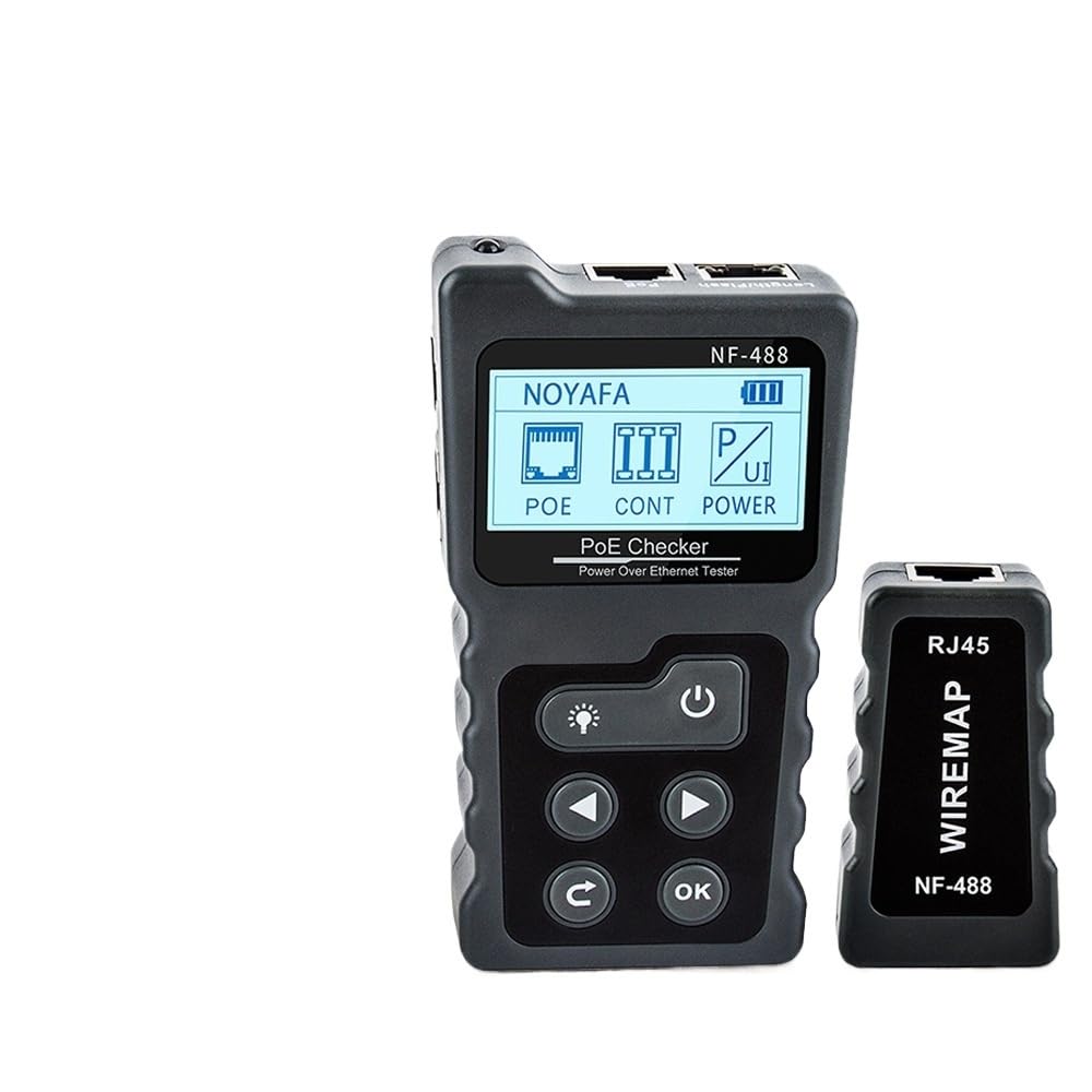 NF-488 LCD Netzwerk PoE Über Das Ethernet cat5 cat6 Lan Kabel Tester Loop Test Tool
