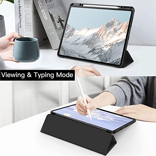Funda para iPad Pro 12,9" JETech carcasa trasera transparente negra 7