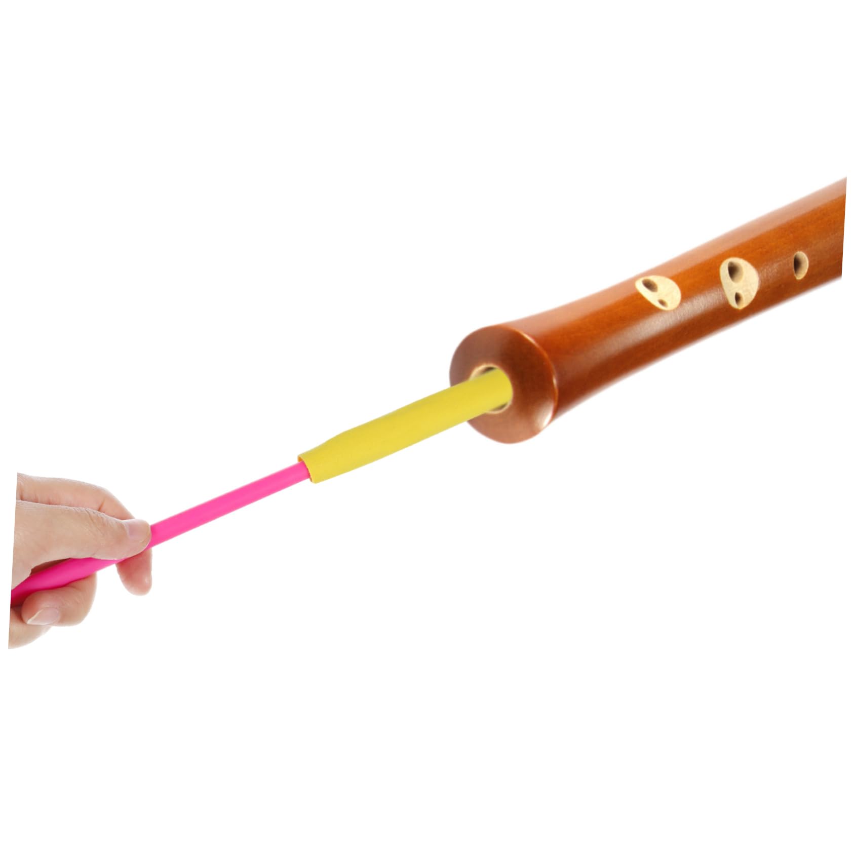 ibasenice 2pezzi Professional Flute Cleaning Rod with Detachable Cloth Essential Flute Accessory for Beginners and Music and Cloth Material Smooth for Safe Cleaning
