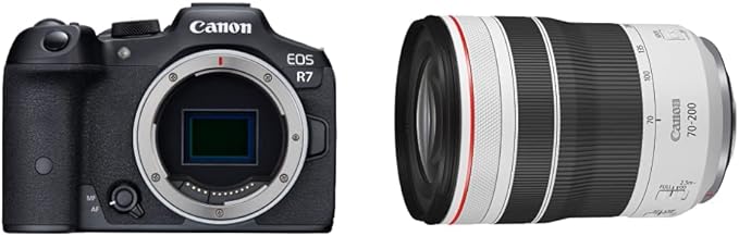 Amazon.com : Canon EOS R7 Body with RF70-200/4L IS USM Lens: 32.5MP APS ...
