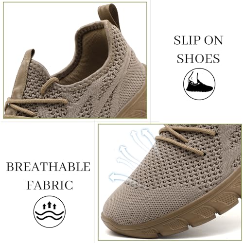 Image of Running Shoes for Women Slip On Tennis Walking Sneakers Sport Fashion Casual Workout Gym Athletic Hiking Nurse Non Slip Lightweight Breathable Trainers