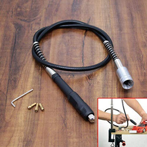 Image of DIY Crafts Pattern No # 12, Black Silver E, 108cm * 2cm for Dremel 3000 4000 Electric Drill Rotary Grinder Tool Attachments Flexible Shaft Fits (Pattern No # 12, Black Silver E)