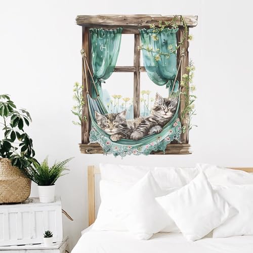 BooDecal 19.6 x 22.4 inches Vinilo Decorativo de Gatos miniatura 5