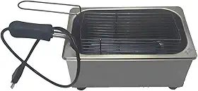 Fritadeira Elétrica Óleo Retangular 1 Litro Cor Inox Frequência 60 110v
