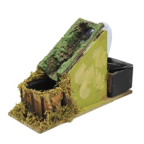 ROSSI ROSA Cascata con Ruscello e Pompa, 18 x 6.5