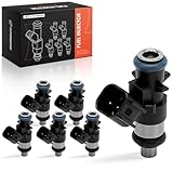 A-Premium Set of 6 Fuel Injectors Compatible with Ram 1500, ProMaster 1500 2500 3500 & Jeep Grand Cherokee, Grand Cherokee WK, Wrangler, Gladiator & Dodge Durango & Chrysler Pacifica, Voyager