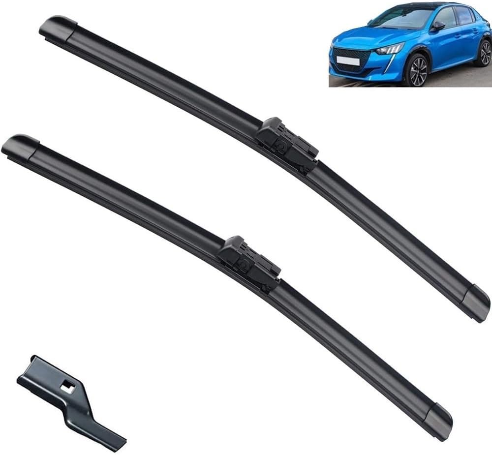 liyuexiangfffc Windscreen Wiper Blades, All Weather Silent Replacement Wipers Fit For Car Models, 2PCS Front Wipers