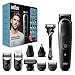 Produktbild Braun Multi-Grooming-Kit 5, 9-in-1 Barttrimmer und Haarschneider/Haarschneidemaschine für Haarentfernung Herren, für Gesichts-, Kopf-, Körperhaare, 7 Aufsätze, Geschenk Mann, MGK5380, schwarz/blau