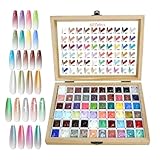 Patting Gel | 60-Farben Hochpigmentiertes Nagelgel | Blush-Blending-Nagel-Patting-Gel - für zu Hause, im Salon, auf Partys, zu Hochzeiten, an Feiertagen sowie Modellieren und Malen der Maniküre