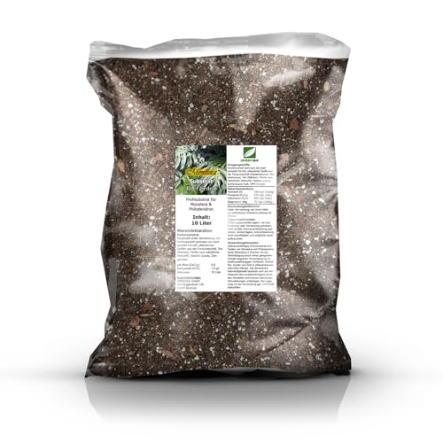 GREEN24 Monstera & Philodendron Substrat Profi Linie – 10 Liter Spezialerde für Fensterblatt und Baumfreund