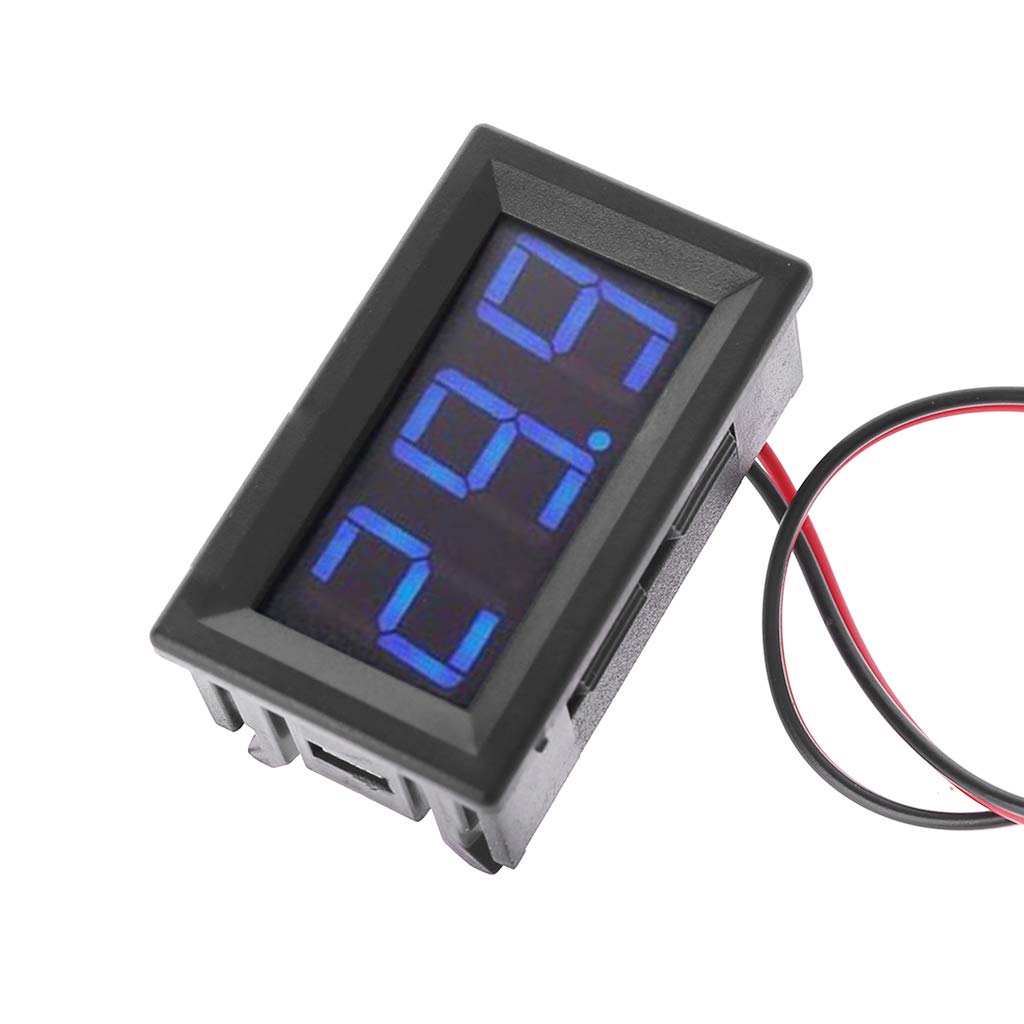 for 5-120V 2-Wire Voltmeter 3-Digit LED Display Panel Meter Digital Voltage Tester Fitting for Household Worksho Voltmeter Gauge