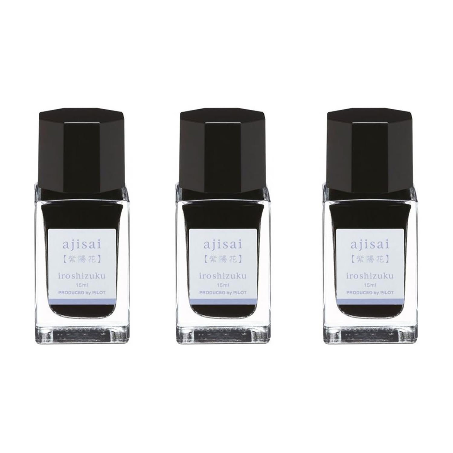 PILOT INK IROSHIZUKU - 3 BOTTLES 15 ML Mavi AJISAI