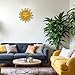 Metal Sun Flower Wall Decor - 13 inches Sun Wall Art Hanging Decorations for Outdoor, Home Garden Yard Patio Fence Bedroom Decor, Gifts for Mom Friends