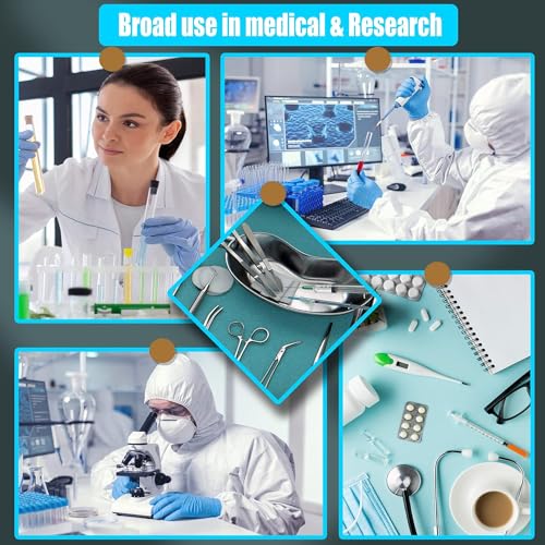 Image of ALEXERA Surgical Instrument CE Needle Holder, Adsion Forceps, Scissor with Kidney Tray 8 inch | Suture Set & Kidney Tray (Kidney Tray with Suturing Set), Stainless Steel