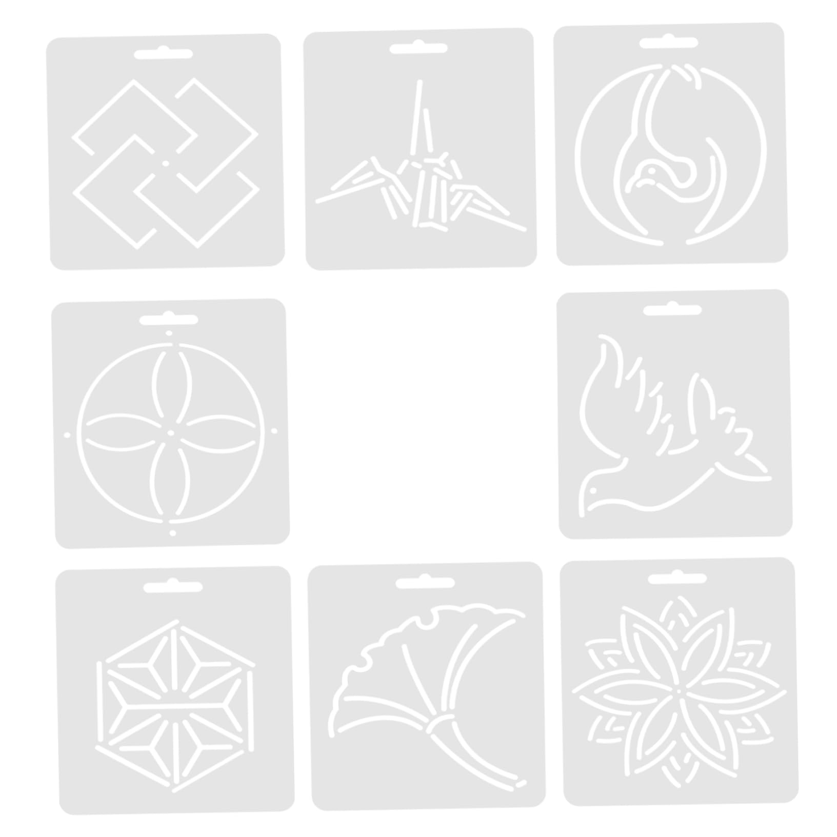 Righello Sartoriale per Quilting, Set 8 Pezzi in Acrilico | Template per Patchwork e Cucito Diy, Strumenti Pratici per Lavorazioni e Progetti Creativi