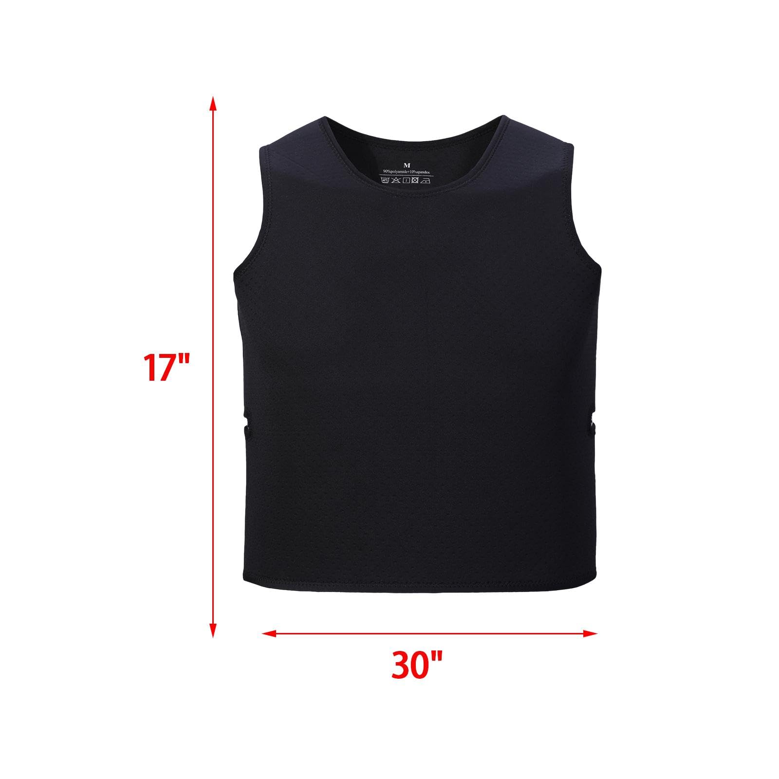 Sensorische Weste Kinder, Sensorisch Kompression Weste, Sensory Compression Vest, Tiefdruckkomfort gegen Autismus, Hyperaktivität Therapieweste Gewichtsjacke für Jugendliche, schwarz M
