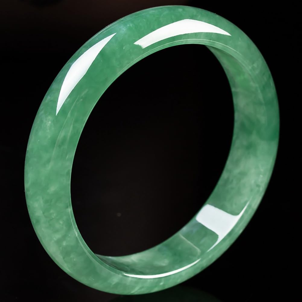 Autentico braccialetto di giadeite verde smeraldo per donna, bracciali con pietre preziose di smeraldo per ragazzeBracciale nuziale