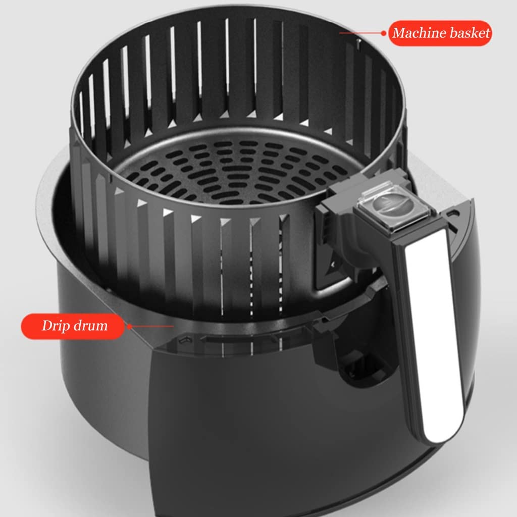 Frytkownica beztłuszczowa Air Fryer 3.5 o dużej pojemności Wielofunkcyjna automatyczna frytkownica Bezolejowa elektryczna frytkownica do frytek (kolor: biały, pojemność: 3,5 l) potrzebna Safehappy