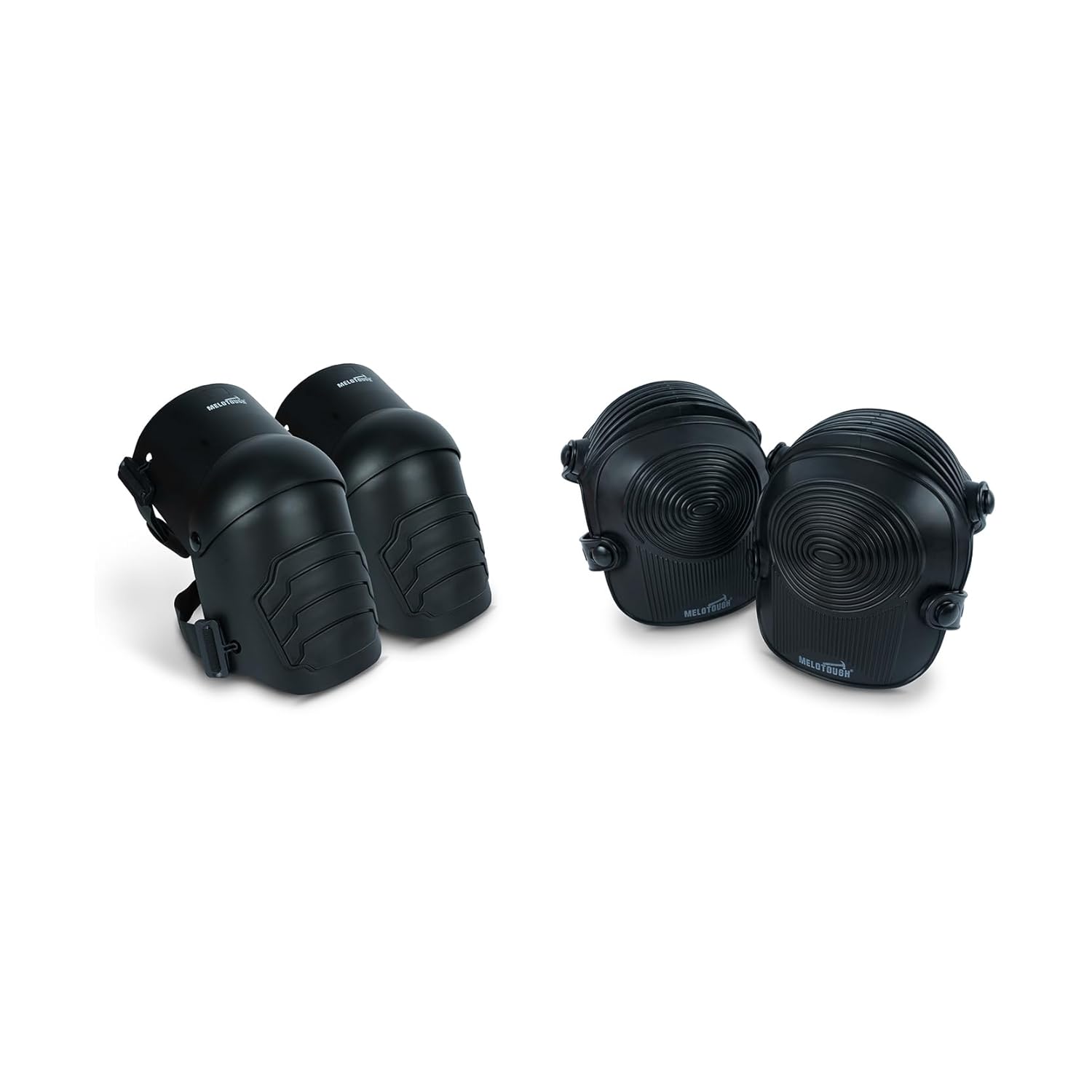 MELOTOUGH Work Knee Pads for Men Women Construction, Roofing - Comfortable and Non Slip(Black)