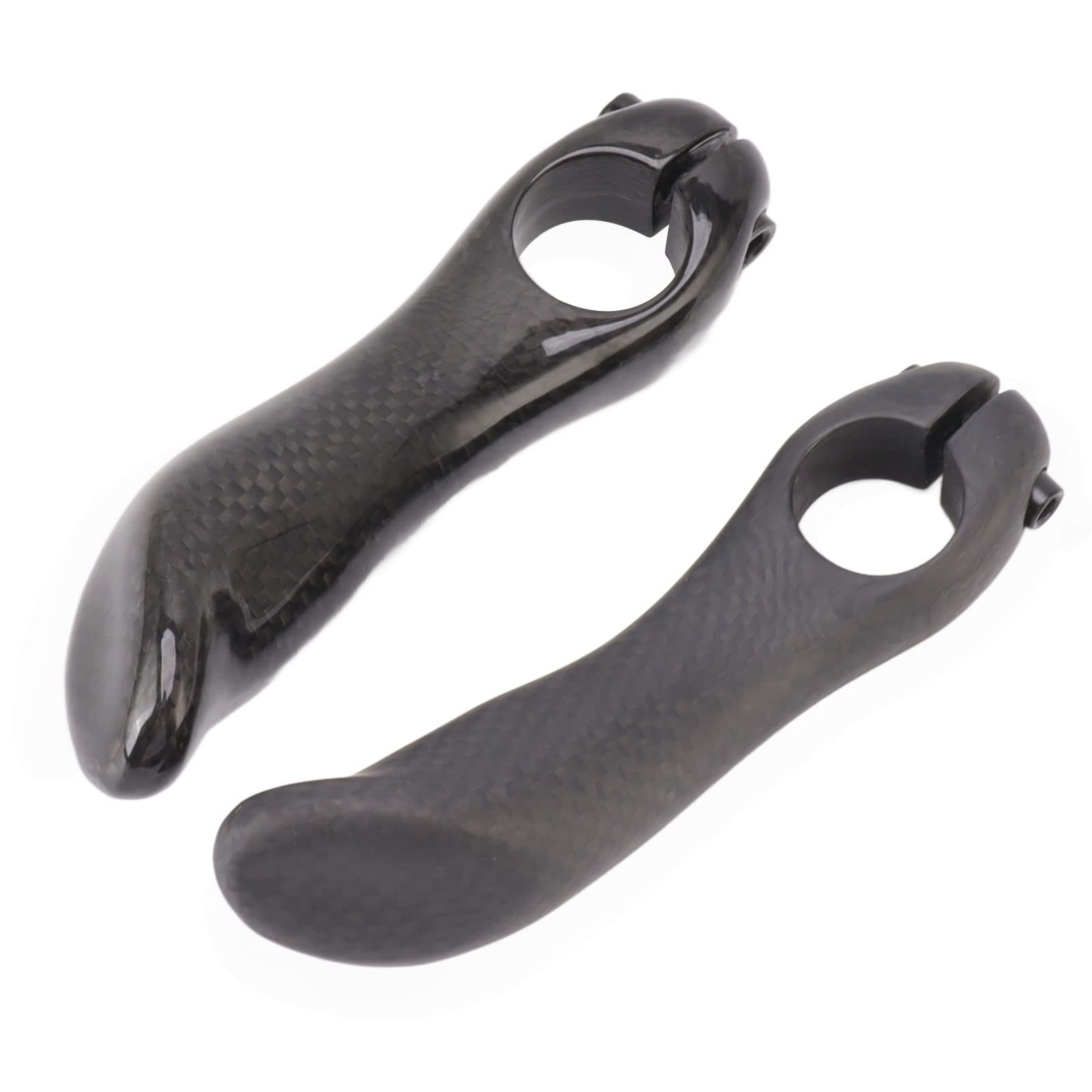 HERCHR Radfahren Fahrrad Bar Ends, Fahrrad Lenker Verlängerung Enden, Mountainbike Lenker Carbon Faser Fahrrad Bar End Lenker