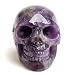 Healing Crystal Stone Human Reiki Skull Figurine Statue Sculptures Mixed Stone(Amethyst)