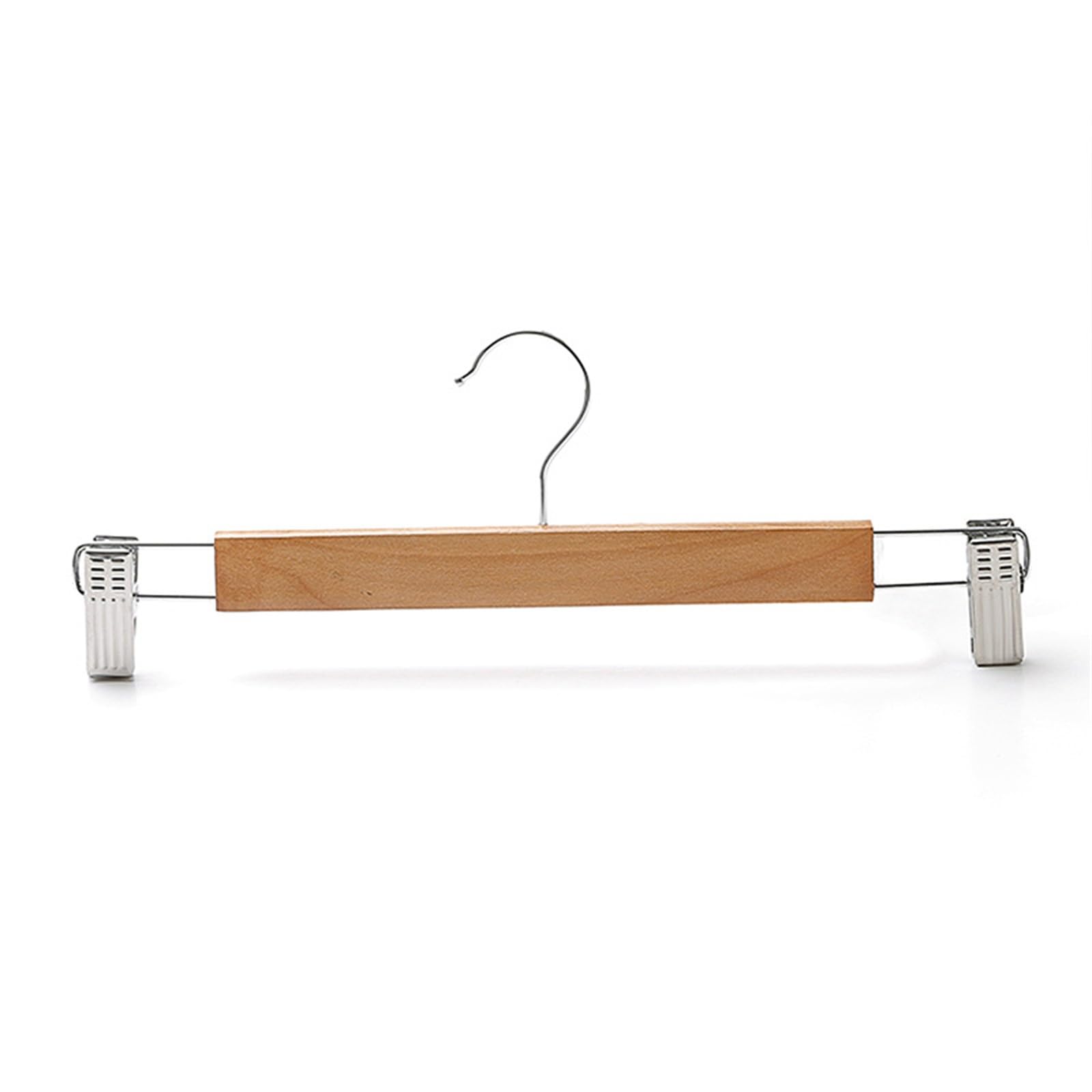 Hosenbügel Hosenhalter aus Massivholz, Hosenclip, Haushalts-Hosenclip, for Aufhängen von Damenröcken, multifunktional, mit Clip, Hosenclip-Kleiderbügel Hosenbügel Platzsparend(30x1.2CM)