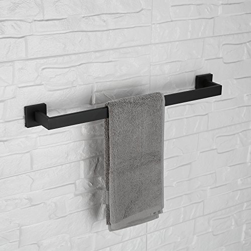 image for LuckIn 24 Inch 4 Pieces Matte Black Bathroom Accessories Set, Modern B