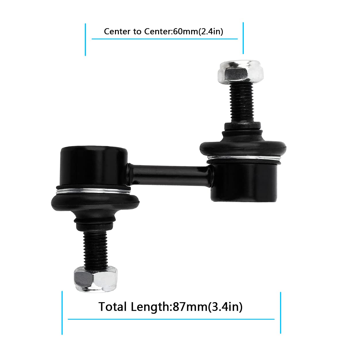 Pair Of Front Sway Bar Links For Subaru Impreza, Forester, Legacy, Outback - K750049 4 thumbnail image