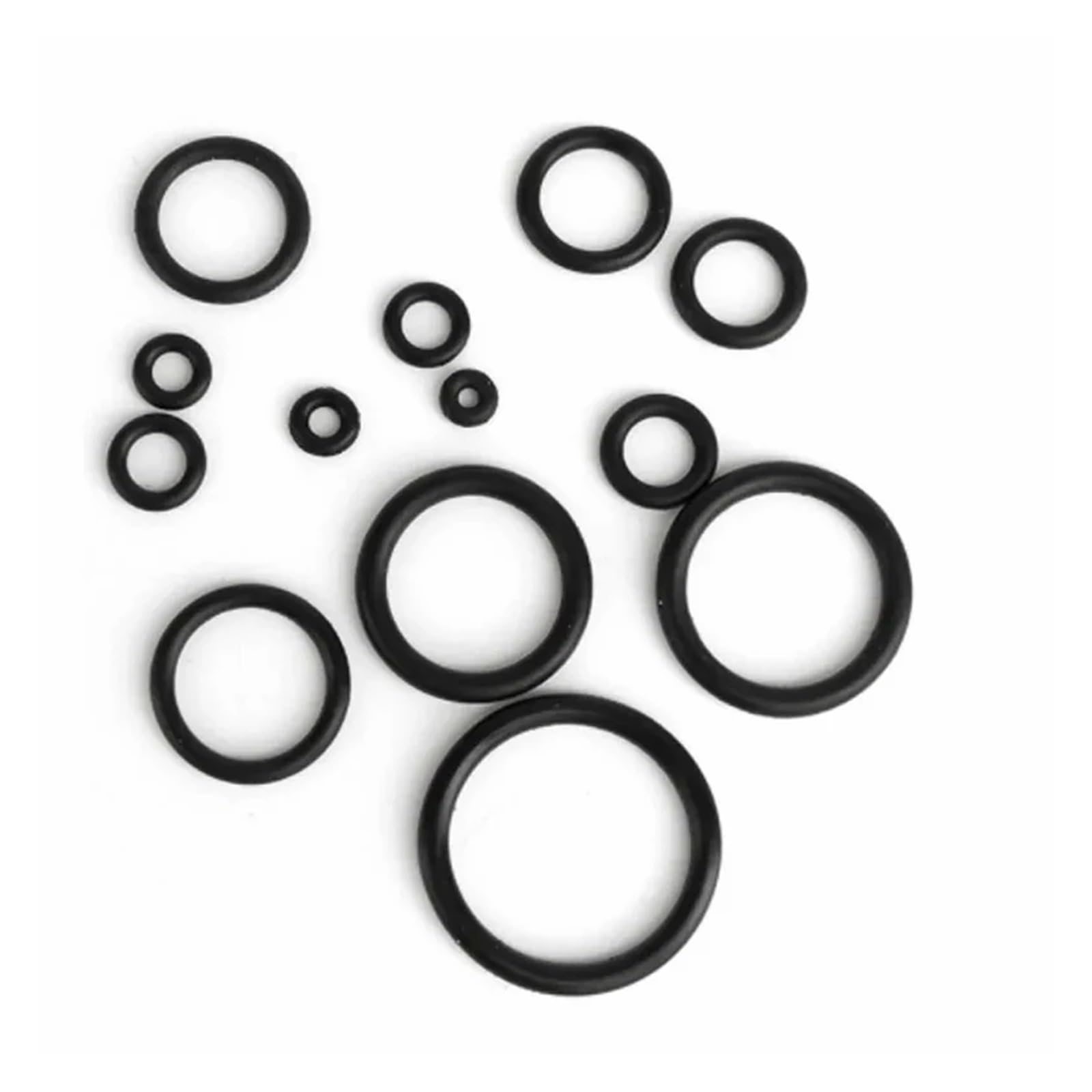 Junta tórica de caucho, arandela de sellado, junta tórica NBR, junta de caucho de nitrilo butadieno negro, redonda, tipo O, resistente al desgaste, arandela de sellado impermeable, CS, 6 mm de diámetr