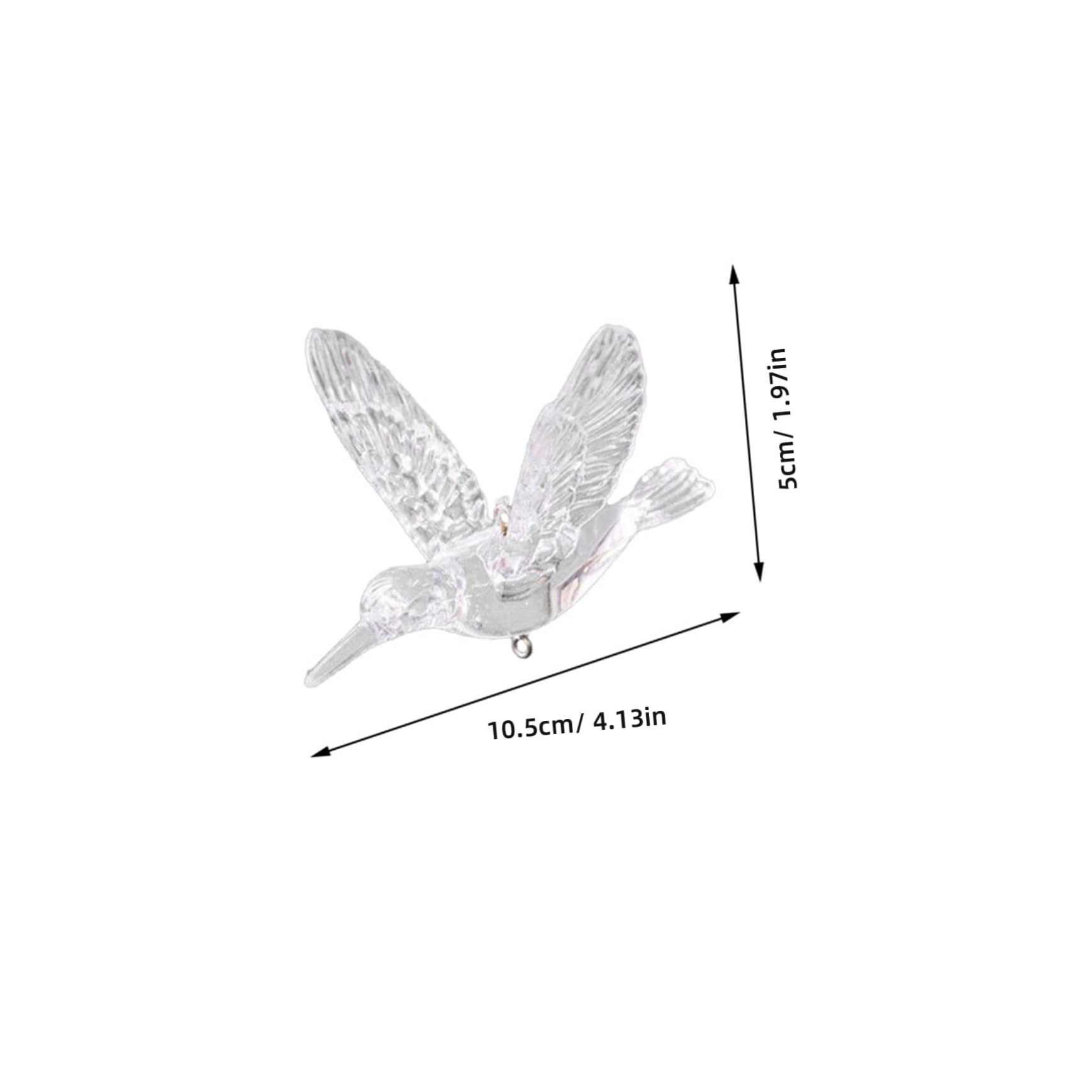 Zerodeko 20pezzi Decorazioni Appendere Uccelli Trasparenti Per Matrimonio e Feste Ornamenti Volanti Per Interni Ed Esterni Per Decorazioni Natalizie e Progetti Fai Da Te