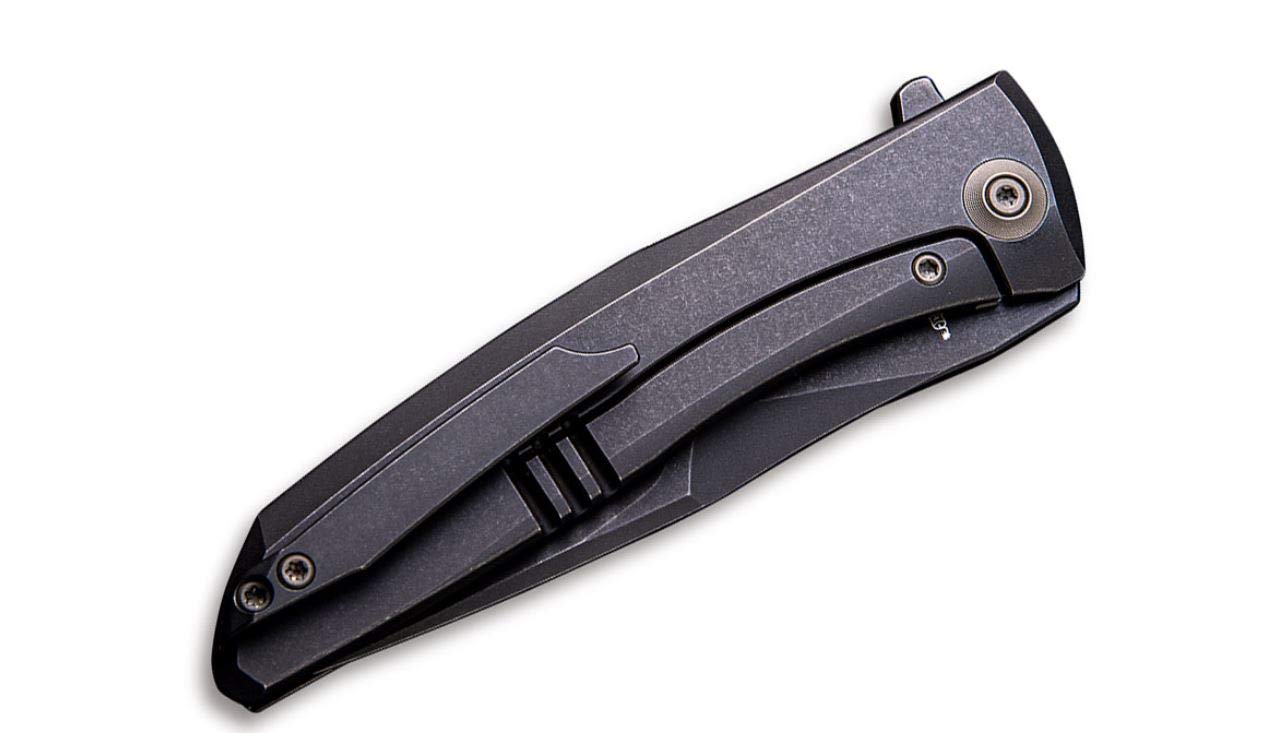 WE Knife Scoppio Black nóż kieszonkowy, uniseks, czarny, 20,8