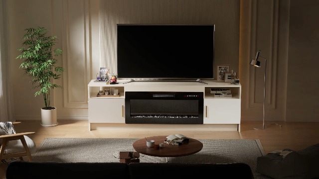 Amazon.com: BREEZEHEAT Electric Fireplace TV Stand with 36 inch
