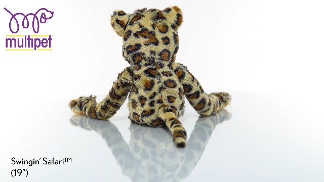 Multipet Swingin 19-Inch Large Plush Dog Toy with Extra Long Arms and Legs with Squeakers - Image 4