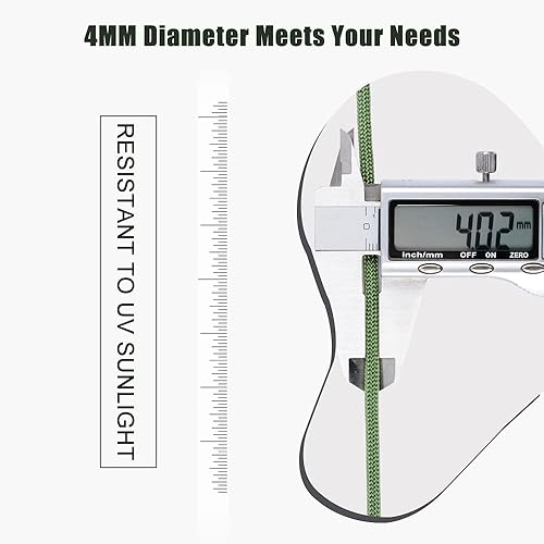 Miniatura 2 de WEREWOLVES Cuerda de paracaídas de 650 libras, cuerda de paracaídas de 9 hebras, 100 pies, carretes de cuerda de paracaídas de 200 pies, cuerda de