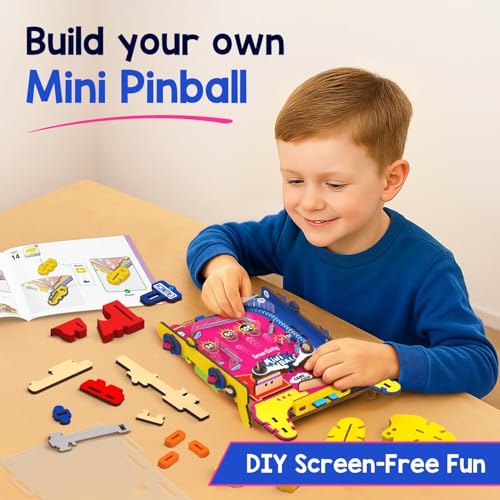 image for Smartivity Mini Pinball for Kids Ages 6 to 12 Years | Build Your Own -
