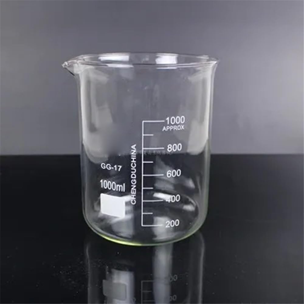 1 set (250 ml, 500, 1000, 2000 ml) becher in vetro resistente al calore for esperimenti, da laboratorio, attrezzatura Attrezzature da laboratorio