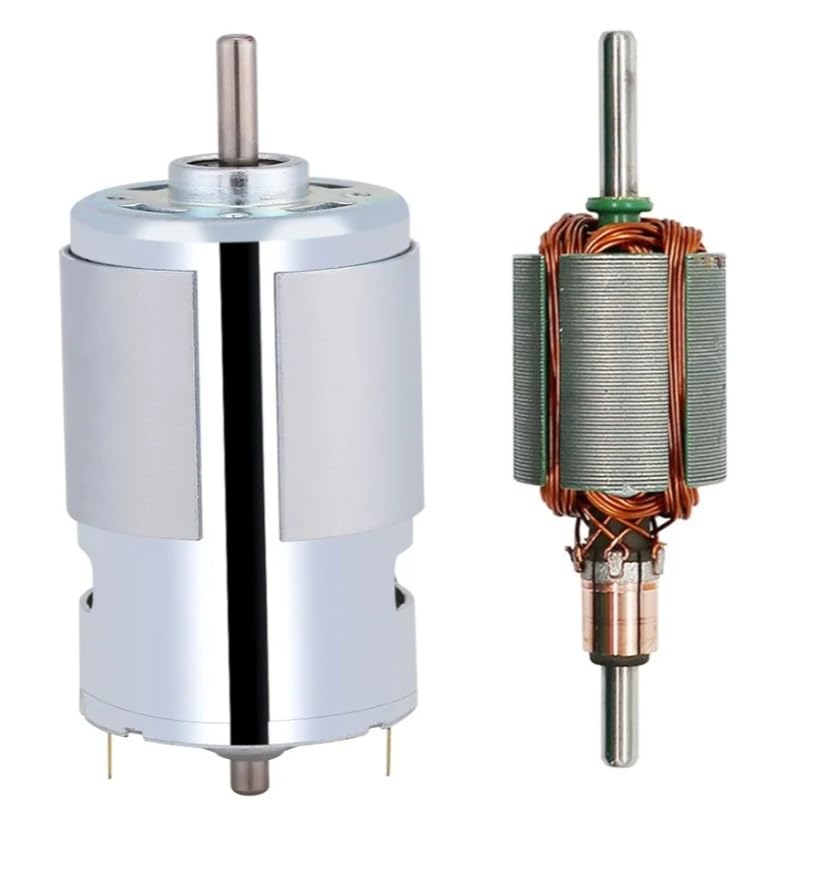 Robocore DC Motor 775, 12V-60V, 12000RPM, Pure Copper Winding, for Science Projects and Industrial Use 1